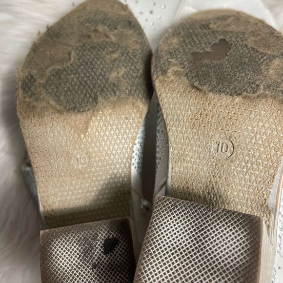 Pierre Dumas Wild Ones Glamour White textile Rhinestone Cowgirl Boots SZ10 - Picture 12 of 13